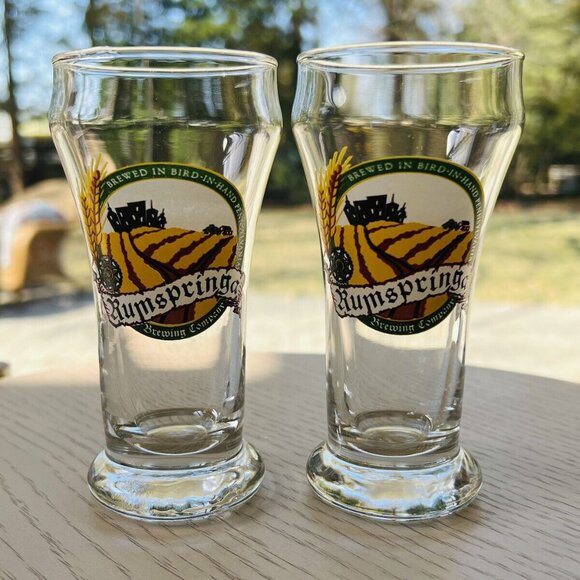 Vintage Beer Pilsners Rumspringa Brewing Company Pilsner Glass Set - Picture 1 of 10